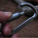 5 Piece Carabiner Set Hard Aluminum Keychain Clip Hook
