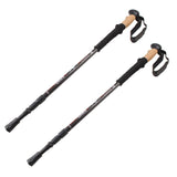 Pair (2) Hiking Walking Trekking Sticks Adjustable Shock Absobent