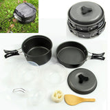 Outdoor Cookware - Pot, Pan, Bowls, Spoon, Cleaning Sponge
